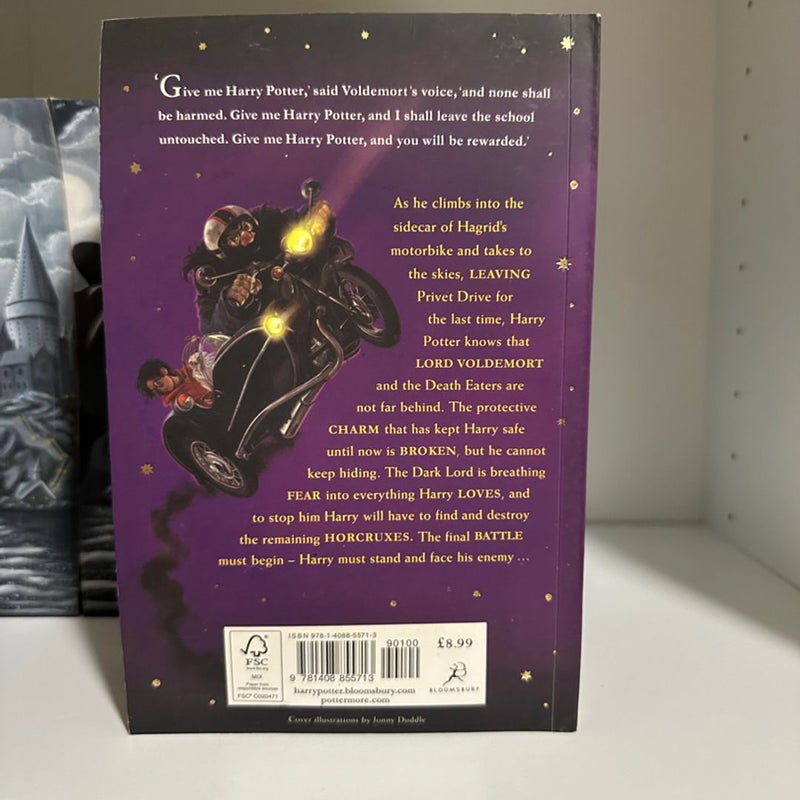 Harry Potter Bookset with custom painted edges