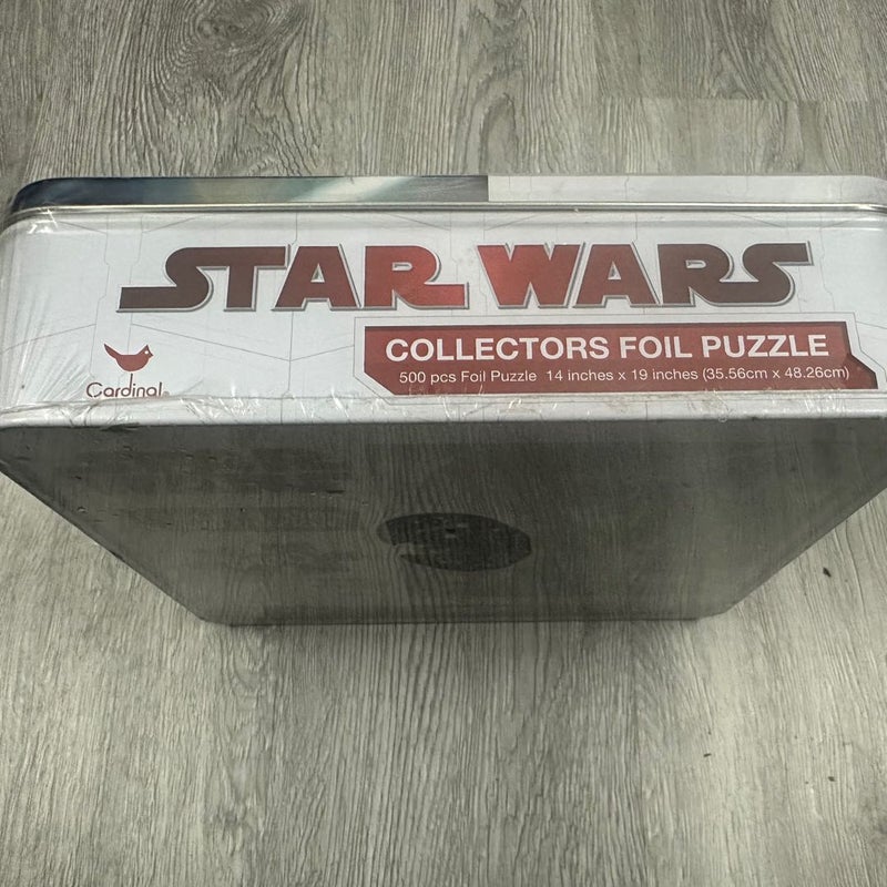 NEW SEALED Star Wars Collectors Foil Puzzle in Tin