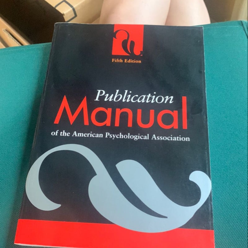 Publication Manual of the American Psychological Association