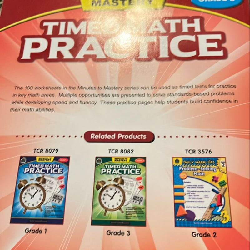 Minutes to Mastery-Timed Math Practice Grade 2