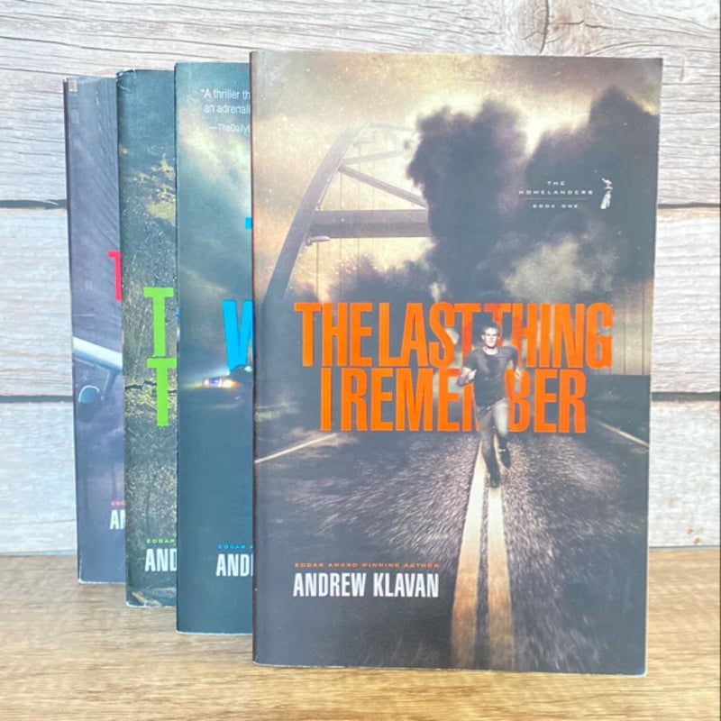 The Homelanders Complete Set of 4 Books (The Last Thing I Remember + The Long way Home + The truth of the matter + The Final Hour
