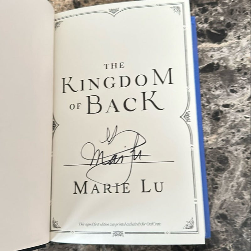 The Kingdom of Back (Owlcrate Edition Signed)