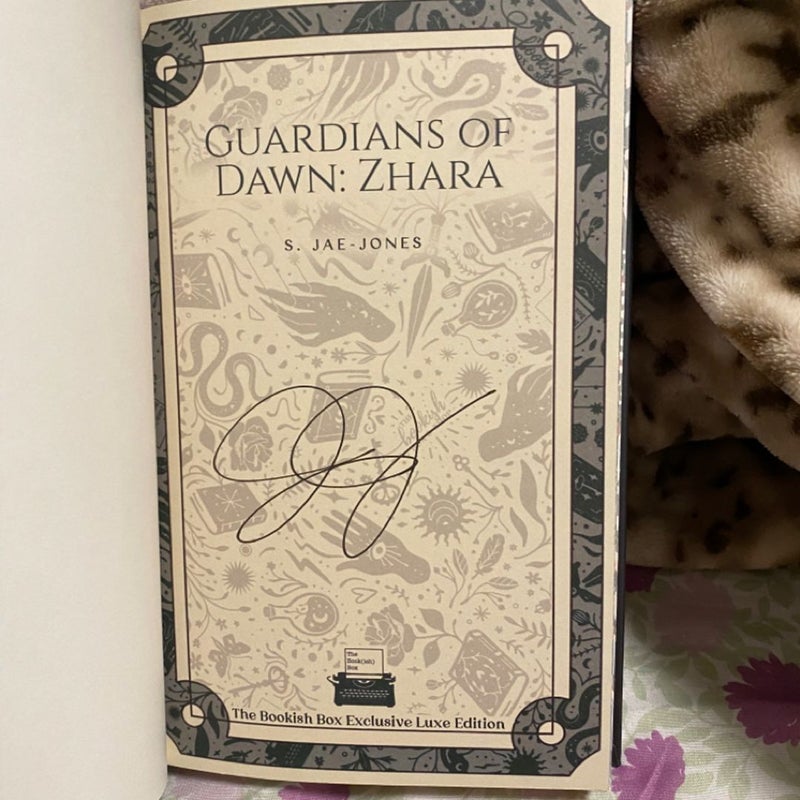 Bookish Box Guardians of Dawn Zhara signed special edition