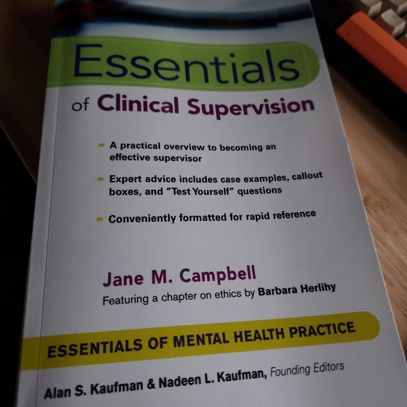 Essentials of Clinical Supervision