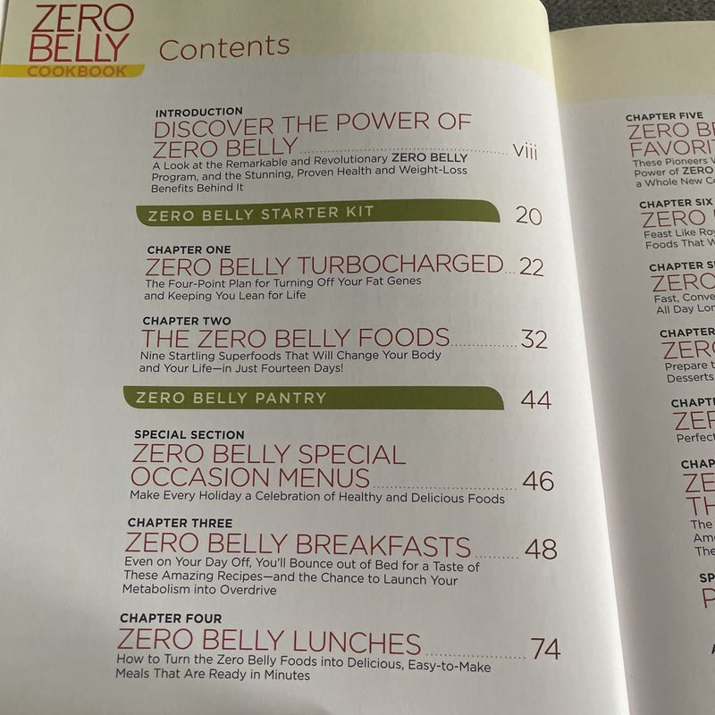 Zero Belly Cookbook