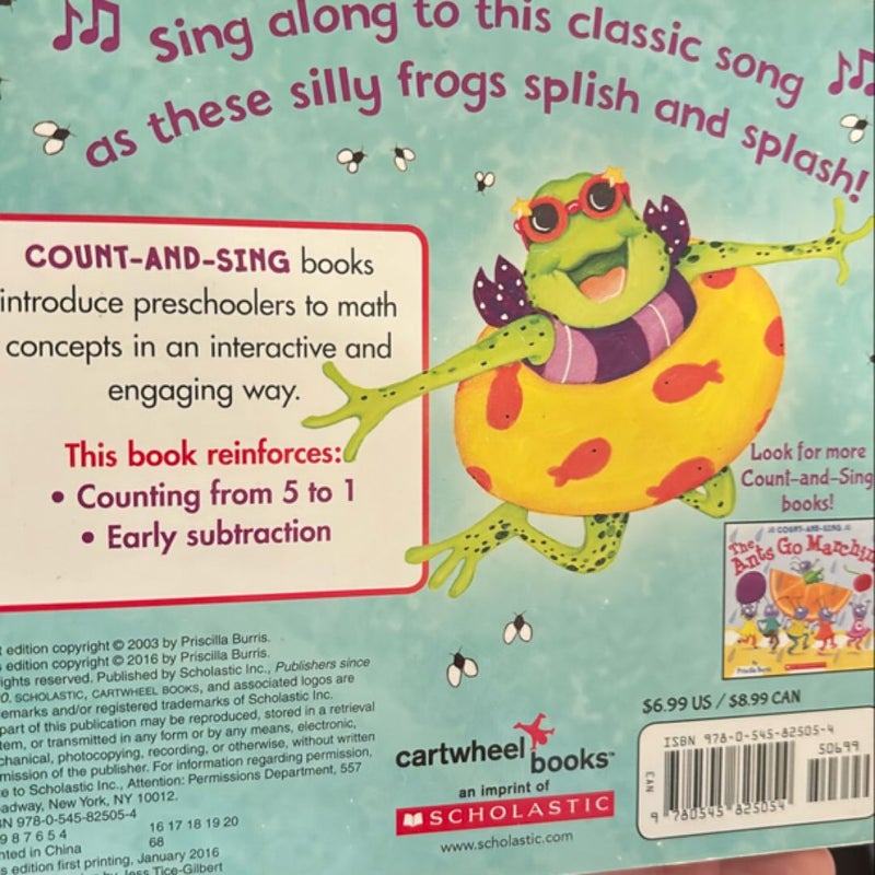 Five Green and Speckled Frogs - A Count-and-Sing Book