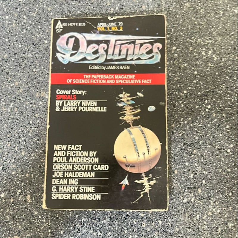 Destinies vol 1, #3. An ACE book April 1979. 