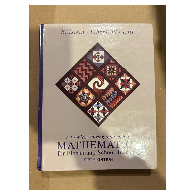 Mathematics for Elementary School Teachers
