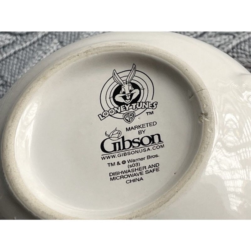 VTG Large 1998 Looney Tunes Taz Tasmanian Devil Coffee Ceramic Soup Mug by Gibson