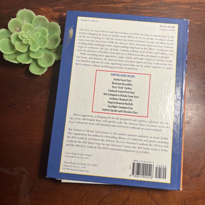 American Heart Association Quick and Easy Cookbook, 2nd Edition