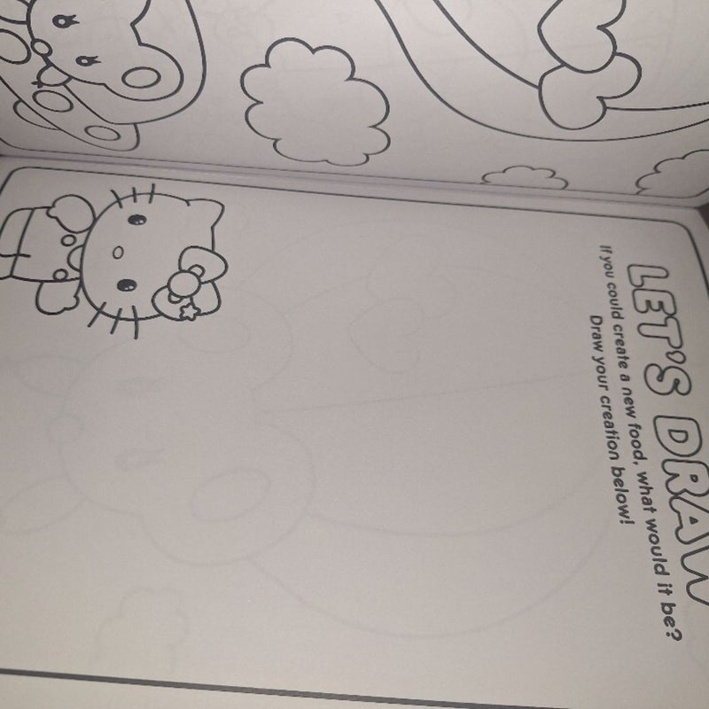 Hello kitty coloring book with crayons