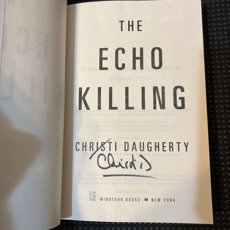 The Echo Killing (signed by author)