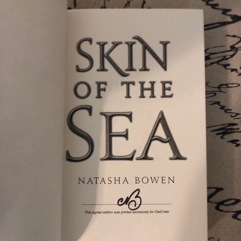 ✨ Signed Book ~ Owlcrate Bookish Box Skin of the Sea by Natasha Bowen ✨