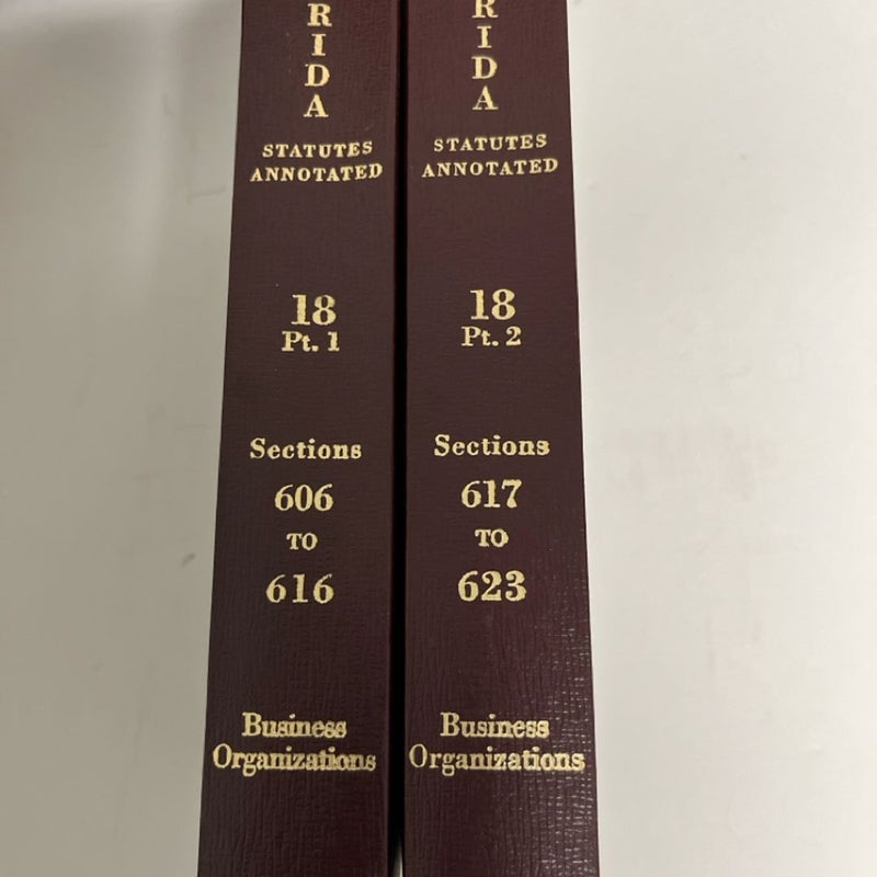WEST'S FLORIDA STATUTES ANNOTATED, 160 Volumes Law Books