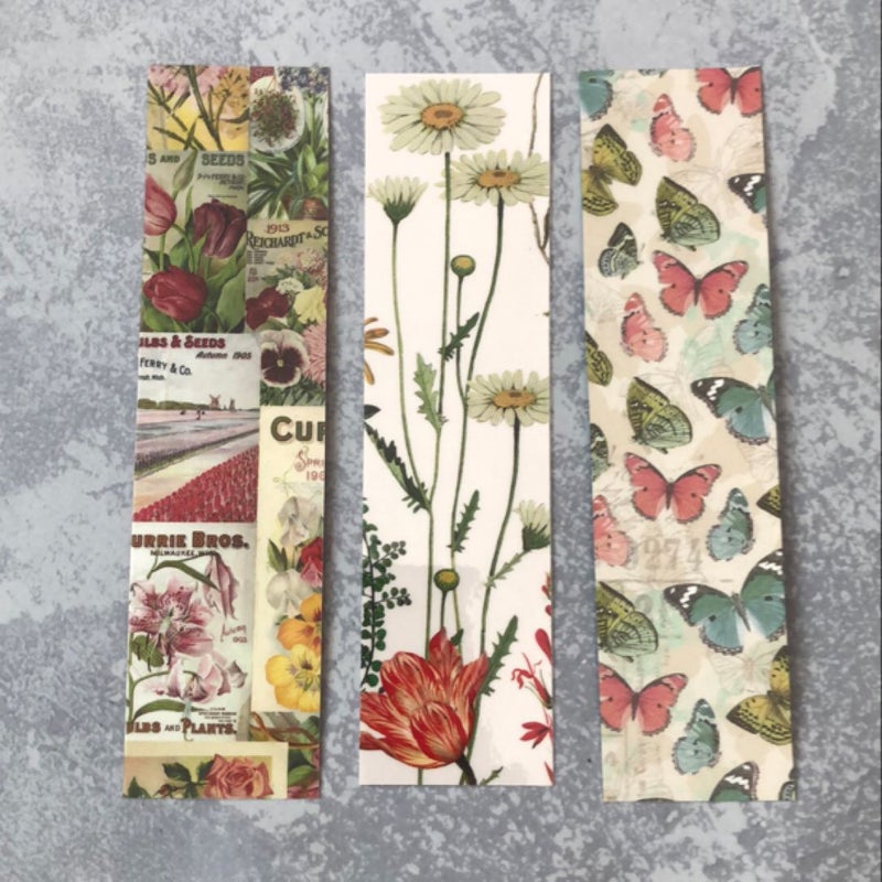 Handmade Bookmarks Set of 3