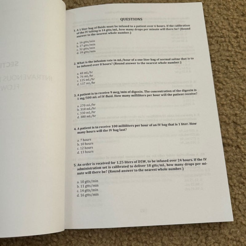 Pharmacy Calculation Workbook