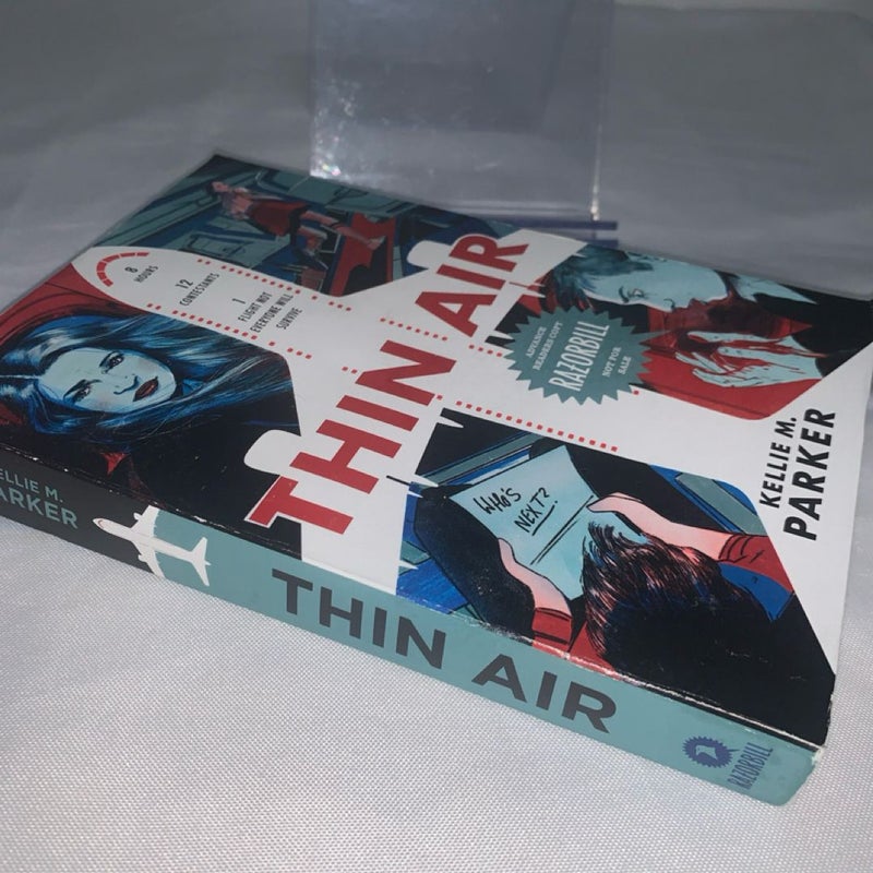 Thin Air by Kellie M. Parker Paperback Book, Advance Readers Copy  Razorbill.