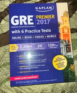 GRE Premier 2017 with 6 Practice Tests