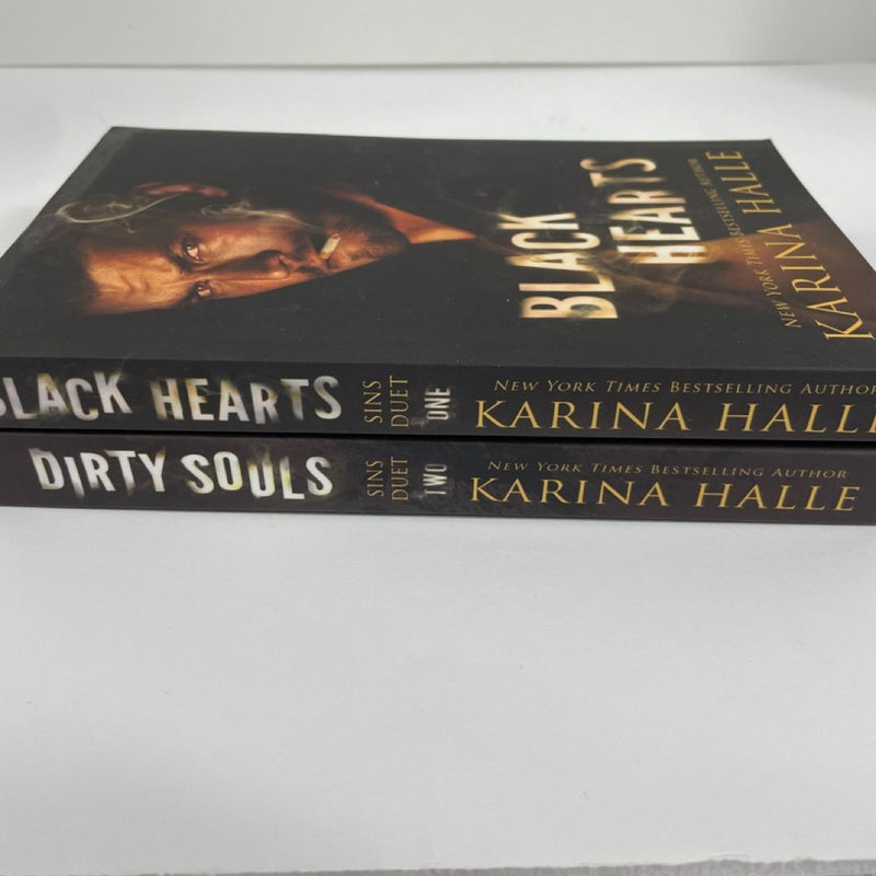 Sins Duet: Black Hearts and Dirty Souls paperback set