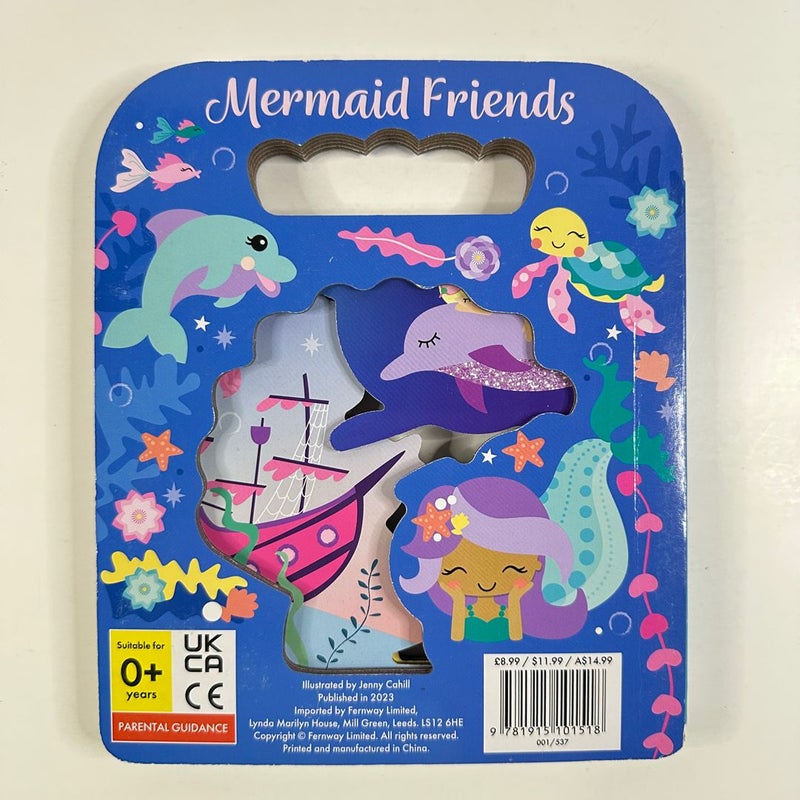 Mermaid Friends, Die Cut with Handle