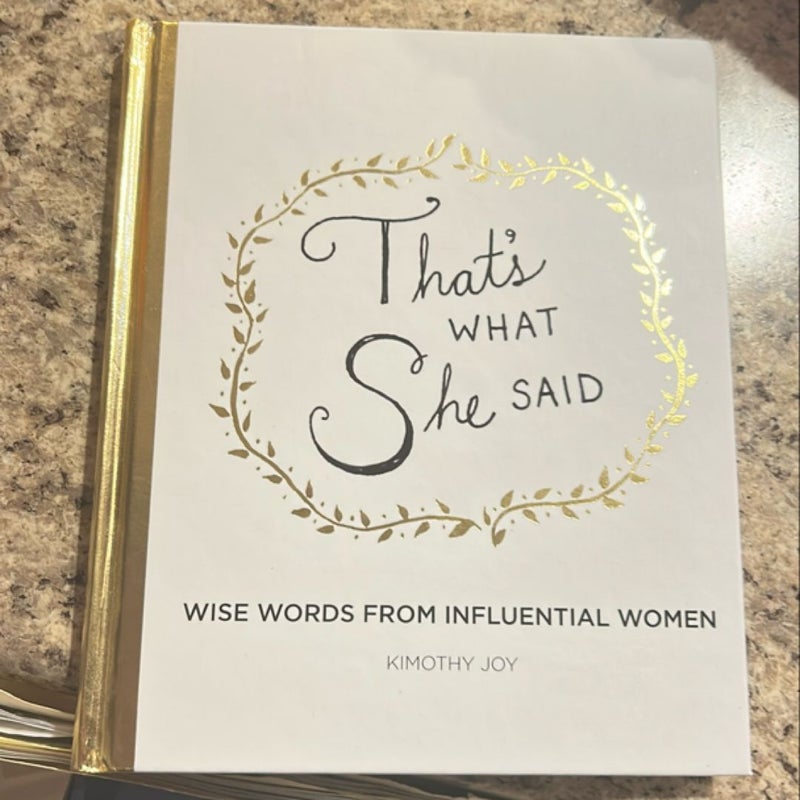 That's What She Said