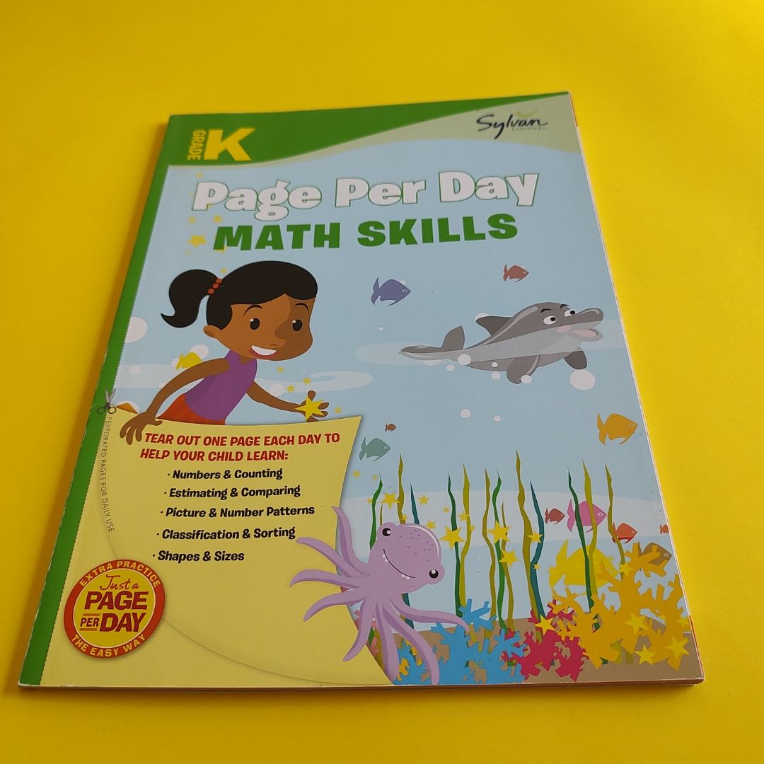 Kindergarten Page per Day: Math Skills
