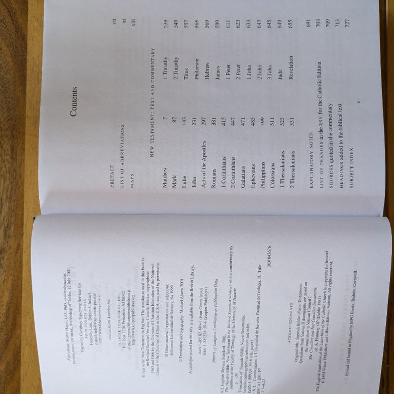 The Navarre Bible New Testament 