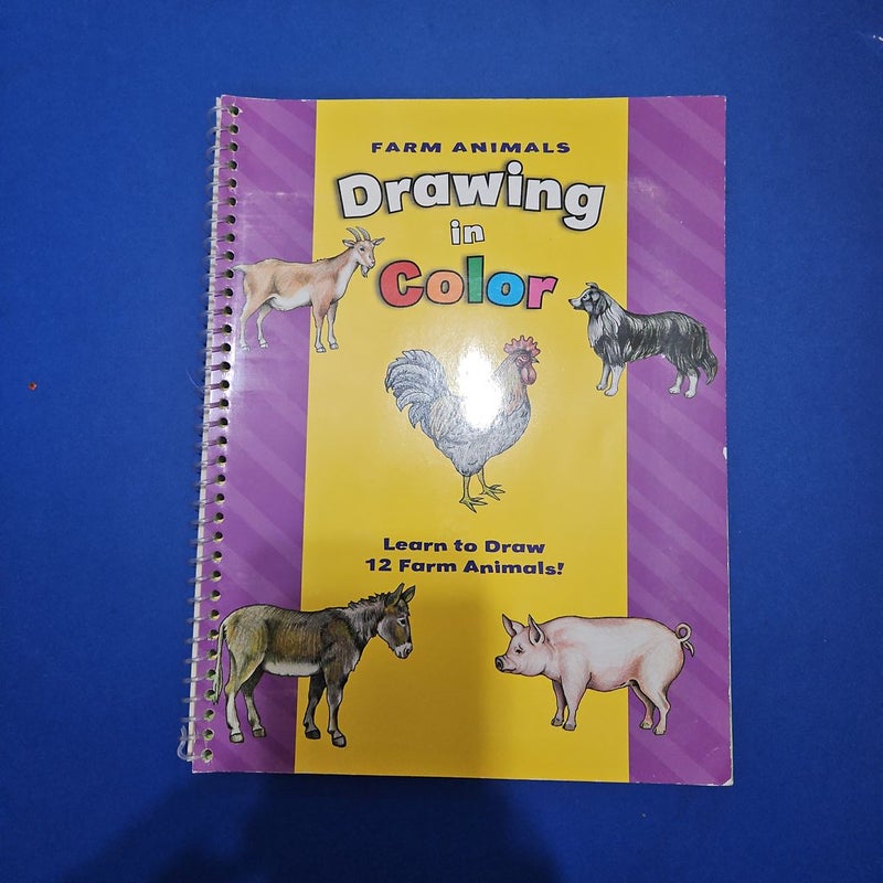 Farm Animals Drawing In Color