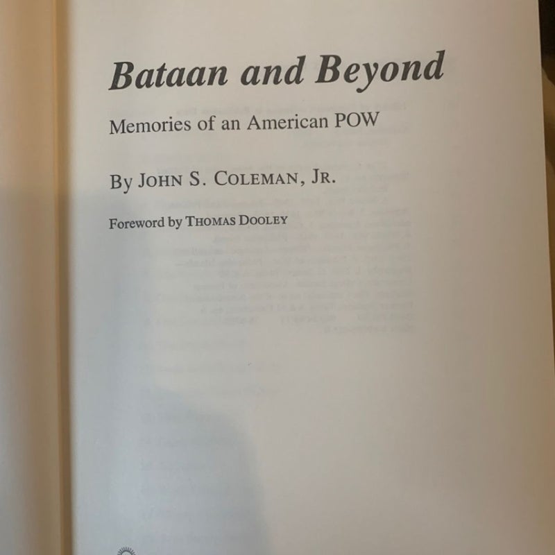 Bataan and Beyond: Memories of an American POW
