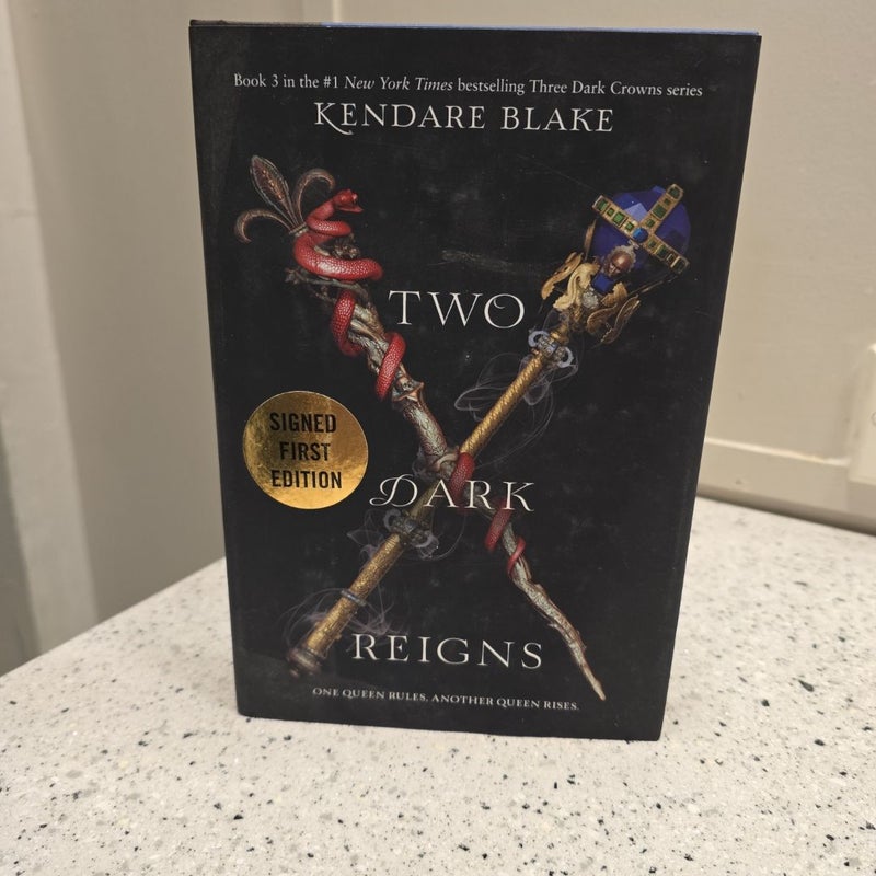 SIGNED FIRST EDITION Two Dark Reigns