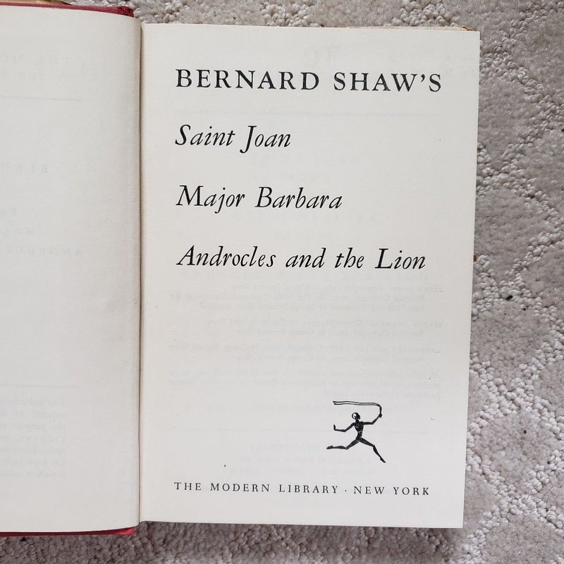 Saint Joan, Major Barbara, & Androcles and the Lion (The Modern Library Edition)