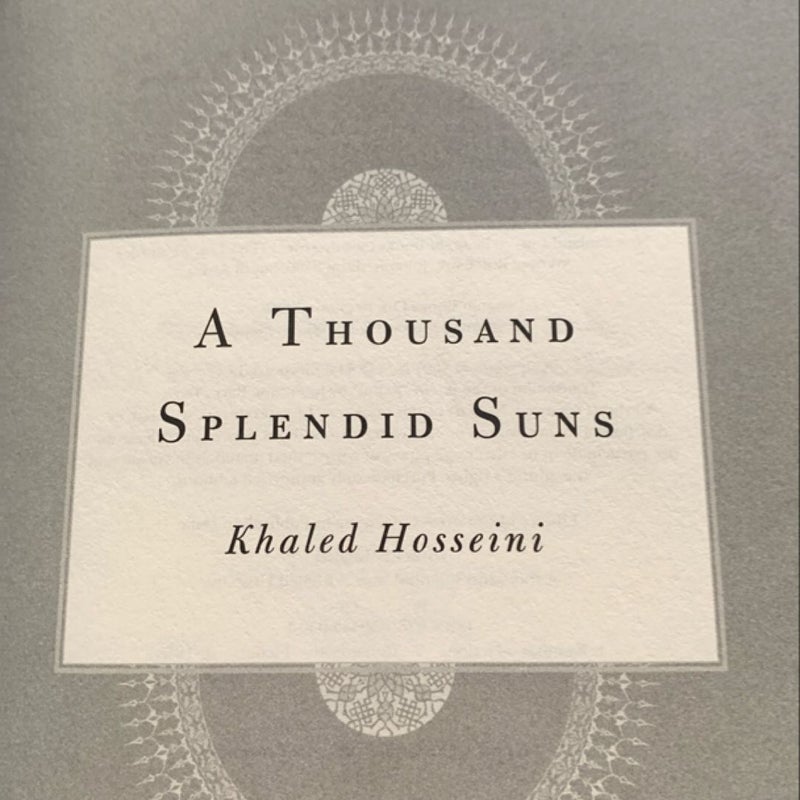 A Thousand Splendid Suns