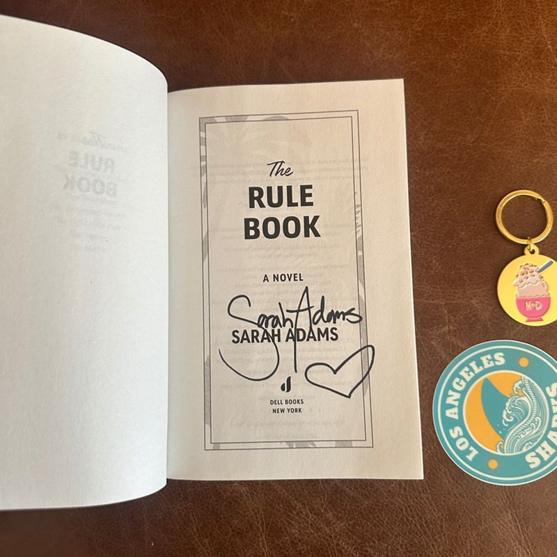 “The Rule Book” by Sarah Adams, Signed with Swag