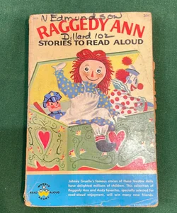 Vintage Raggedy Ann Stories to Read Aloud 1960 Wonder Books