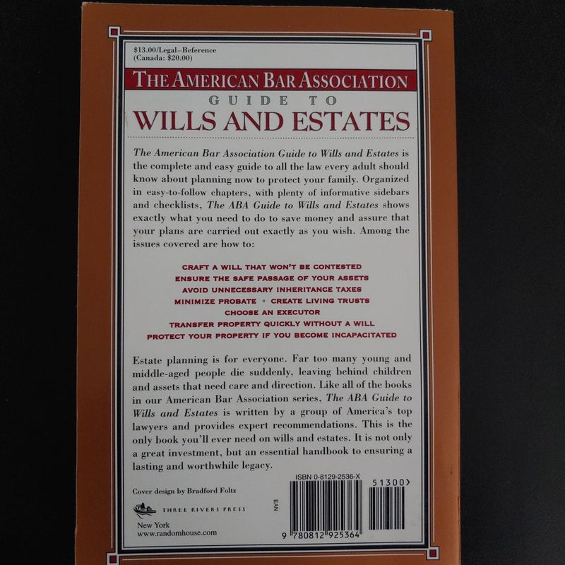 The ABA Guide to Wills and Estates