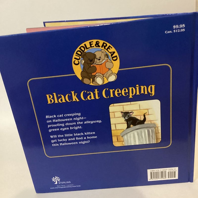  Black cat creeping