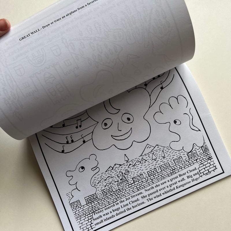 Penny the Pink Cloud Coloring Story Book