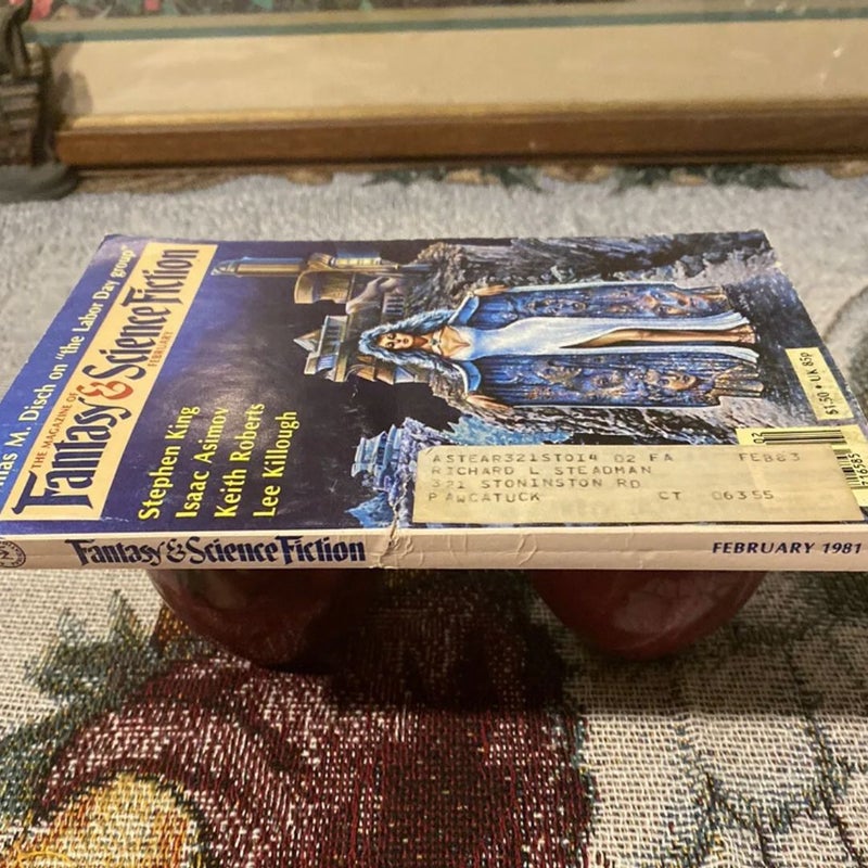 Stephen King Magazine of Fantasy & Science Fiction February 1981 Gunslinger Pt 3