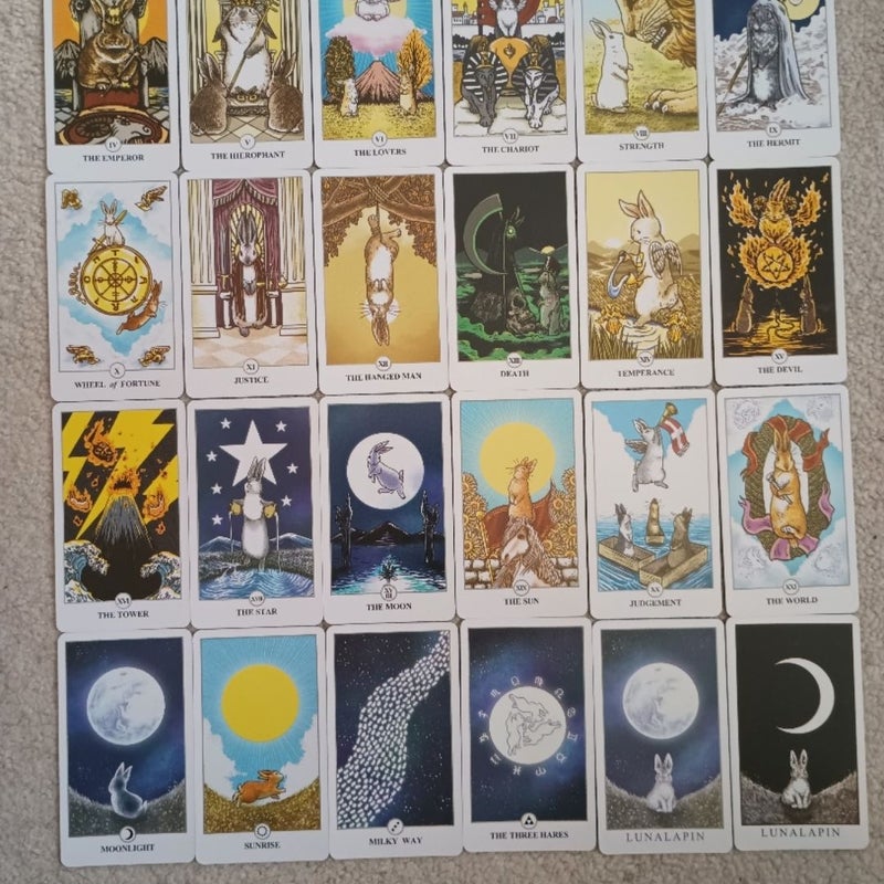 Lunalapin Tarot Deck Bunny Rabbit - Deck Only