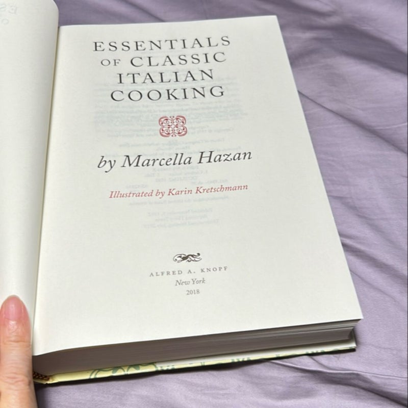 Essentials of Classic Italian Cooking by Marcella Hazan
