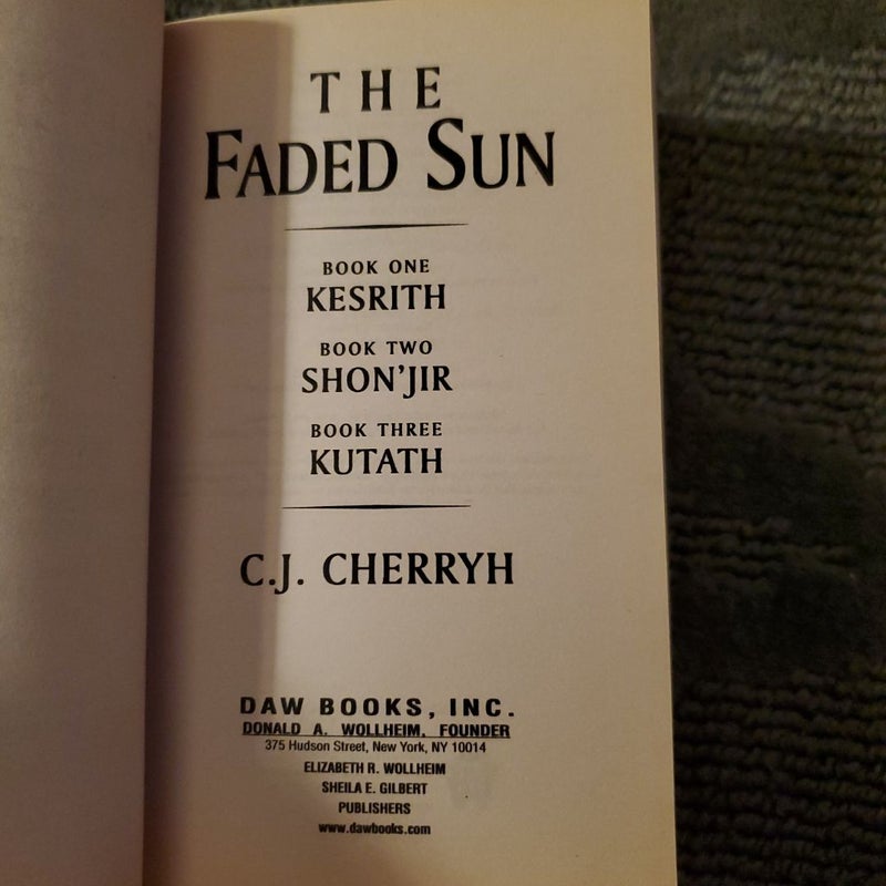 The Faded Sun Trilogy 