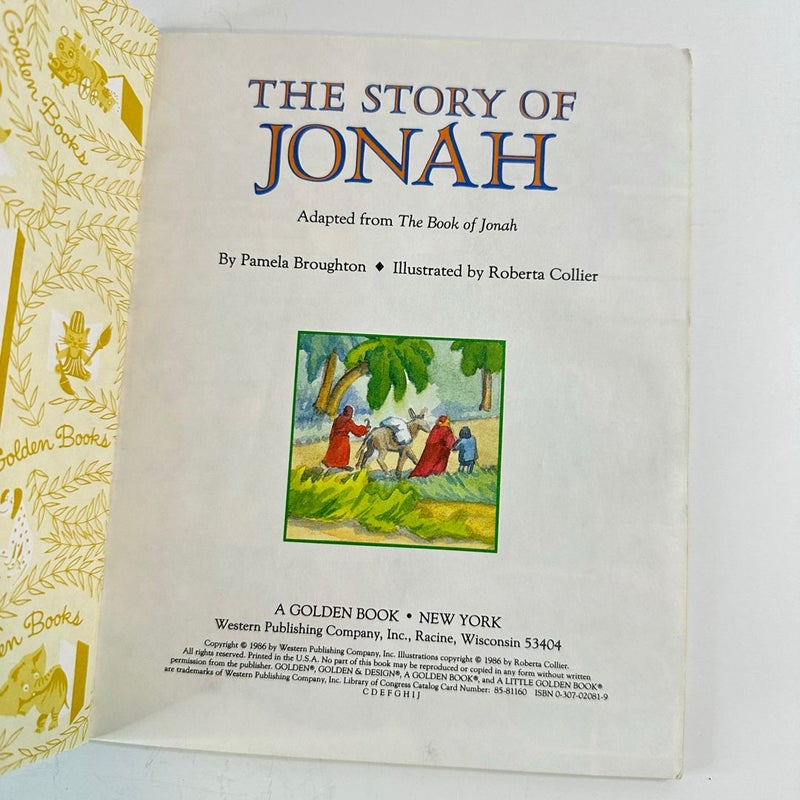 The Story of Jonah-Little Golden Book 1986