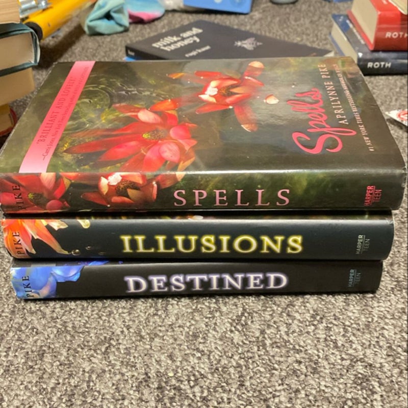 BUNDLE Spells, Illusions, Destined SIGNED 