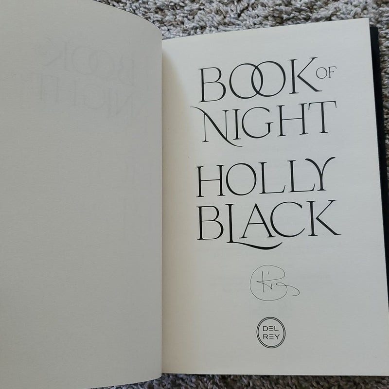 Book of Night (Fairyloot Signed)