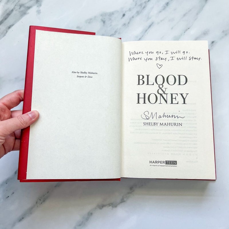 Blood and Honey (Signed First Edition)