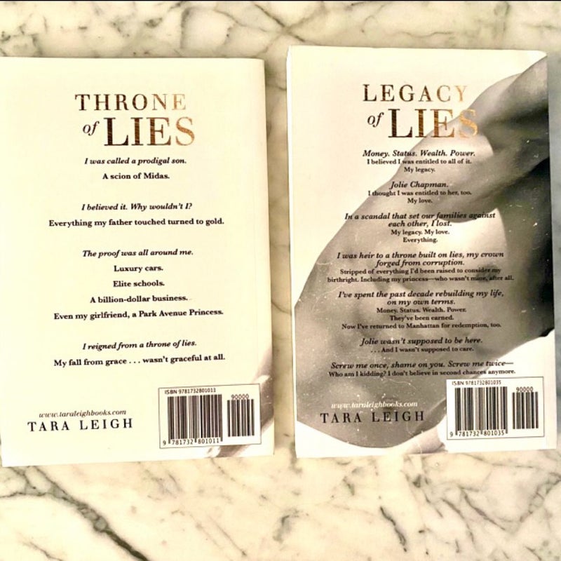 OOP Throne of Lies & Legacy of Lies (signed)