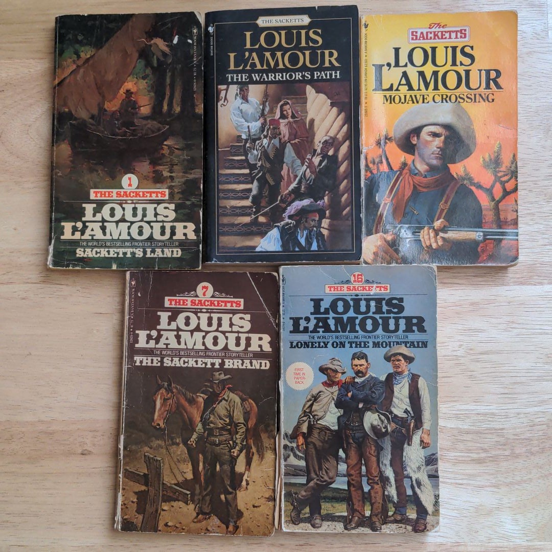 Lot of 4 Louis L'Amour Paperback Western Books From The Sacketts Series