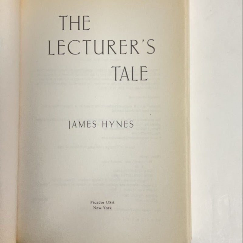 The Lecturer's Tale