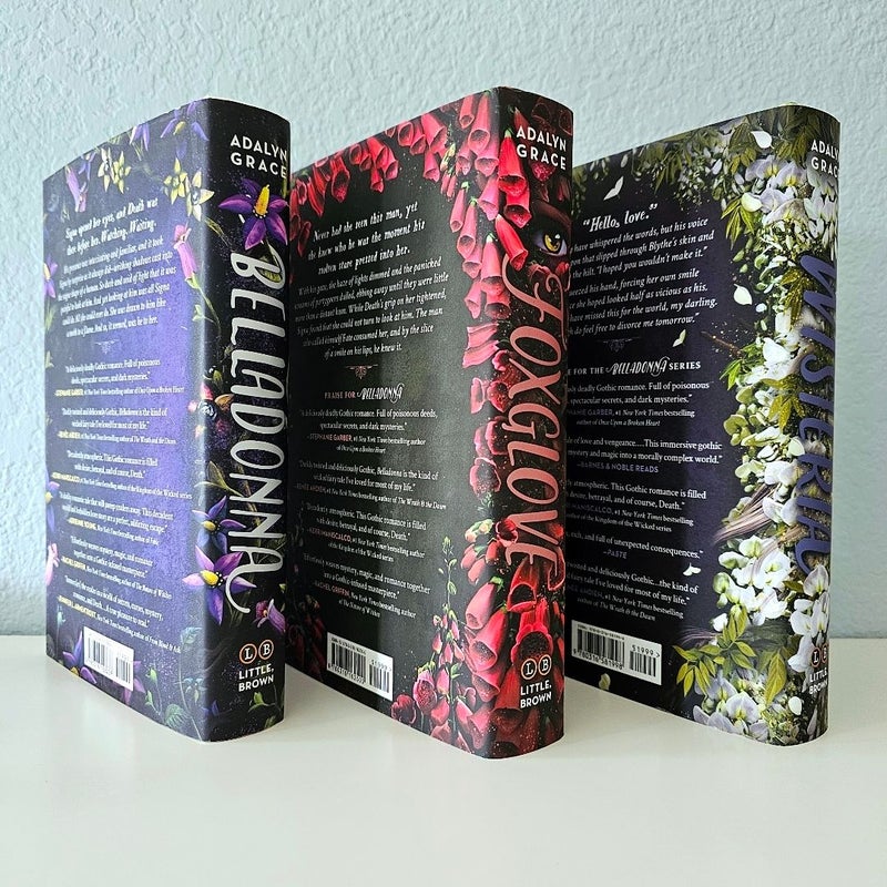 Belladonna Series & Foxglove & Wisteria (Signed) Adalyn Grace FIRST Edition Hardcovers