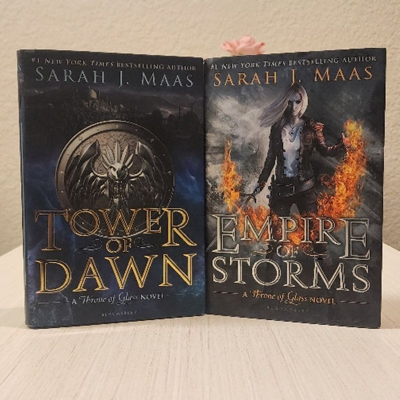 Tower or Dawn and Empire of Storms by Sarah J Maas